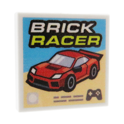 Zum Produkt Rennspiel „Brick Racer“ – Custom Druck auf LEGO® Fliese (2x2)