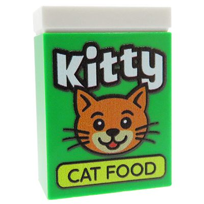 Zum Produkt Katzenfutter – Custom Druck auf LEGO® Stein (2x3)