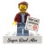 Personalizowana figurka LEGO® Najlepszy Tata z napisem na podstawce – prezent dla taty na Dzień Ojca, urodziny i Święta