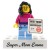 Personalizowana figurka LEGO® Najlepsza Mama z napisem na podstawce - prezent dla mamy na Dzień Mamy i urodziny