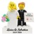 Personalizowane figurki LEGO® Młoda Para - personalizowany prezent ślubny / pamiątka ślubna dla Młodej Pary