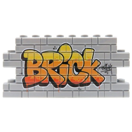 Zum Produkt Graffiti Brick (orange) – Custom bedruckte LEGO® Steine
