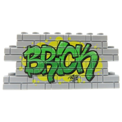Accéder au produit Graffiti Brick (vert) – Custom imprimé sur briques LEGO®