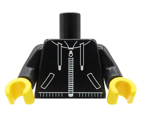 Przejdź do produktu Tors figurki (czarna bluza z kapturem) – Custom nadruk na torsie LEGO