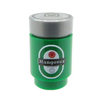 Custom LEGO Bierdose „Hangover“, grün