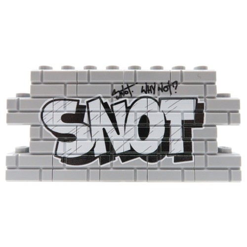 Zum Produkt Graffiti Snot (weiß) – Custom bedruckte LEGO® Steine