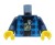 Torse de figurine LEGO - chemise à carreaux bleu foncé
