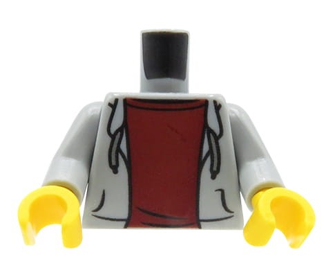 Przejdź do produktu LEGO tors figurki - szara rozpięta bluza z kapturem