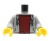 Tors figurki LEGO szara rozpięta bluza z kapturem, bordowa koszulka