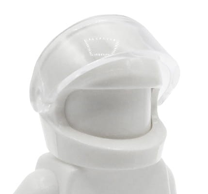 LEGO kask motocyklowy z szybką - biały