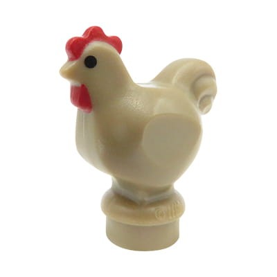 Zum Produkt LEGO Huhn / Henne - dunkelbraun mit rotem Kamm