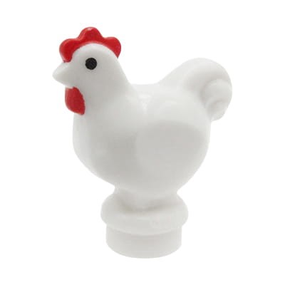 Zum Produkt LEGO Huhn / Henne - weiß mit rotem Kamm