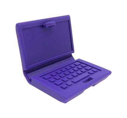 LEGO laptop / komputer w kolorze fioletowym