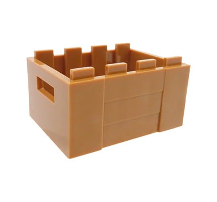 LEGO skrzynka / pojemnik w kolorze ciemnym cielistym
