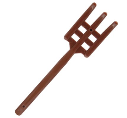 LEGO widły w kolorze brązowym