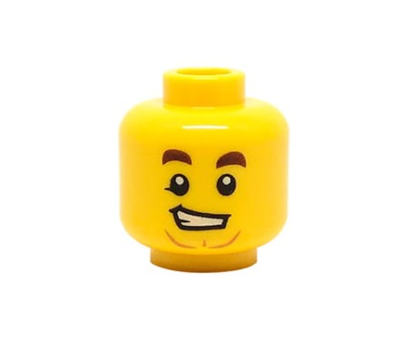 LEGO głowa / główka figurki - mężczyzna, uśmiech