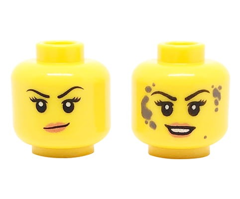 Zum Produkt LEGO Minifigurenkopf – Frau, doppelseitig