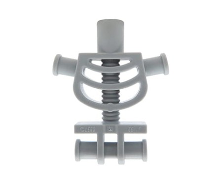Tors figurki LEGO jasnoszary szkielet.