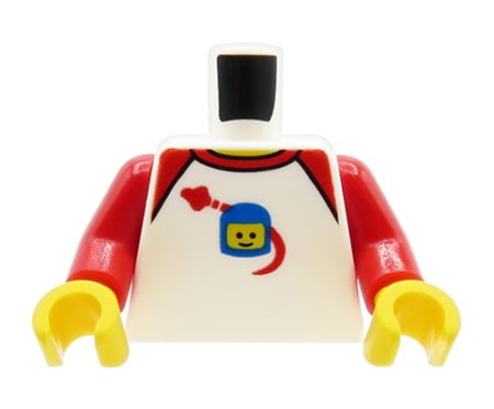 Torse de figurine LEGO - passionné d'espace / chemise avec astronaute