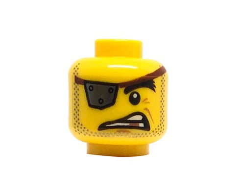 Przejdź do produktu LEGO głowa / główka figurki - pirat, przepaska na oku