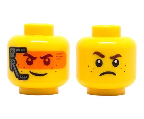 Accéder au produit Tête de figurine LEGO - homme, casque