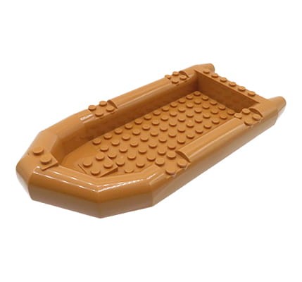 LEGO ponton w kolorze ciemnym cielistym