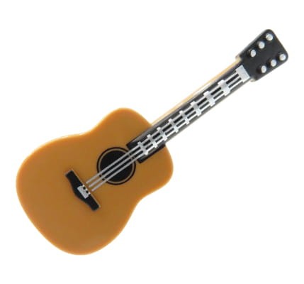 LEGO gitara akustyczna, kolor ciemny cielisty
