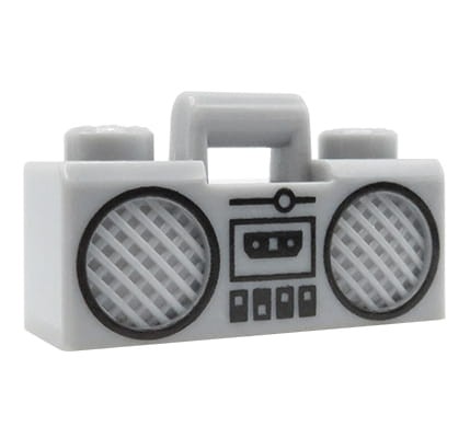 LEGO magnetofon / boom box / radio w kolorze szarym