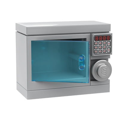 Kuchnia: Kuchenka mikrofalowa / mikrofalówka - mini zestaw z  LEGO