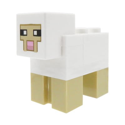 Mini figurka LEGO Minecraft biała owca / owieczka / sheep