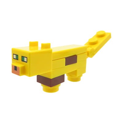 LEGO Minecraft - mini figurka ocelot / kot / ryś żółty