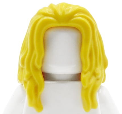 Włosy figurki LEGO damskie, długie, w kolorze żółtym