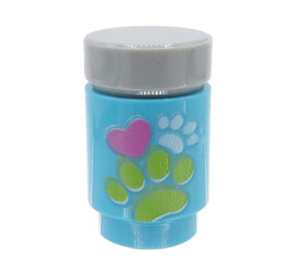 LEGO szampon / kosmetyk dla zwierząt w kolorze niebieskim z nadrukiem łapek