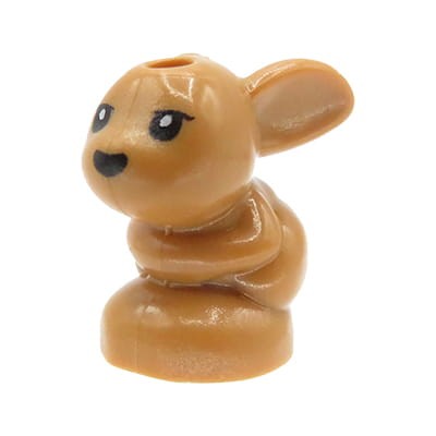 LEGO Friends królik / króliczek / zając w kolorze ciemnym cielistym