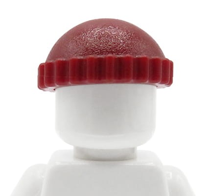 LEGO czapka złodzieja / rabusia w kolorze ciemnym czerwonym