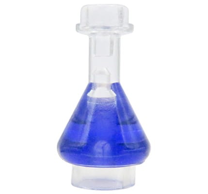 LEGO butelka / kolba laboratoryjna przezroczysta z fioletowym płynem