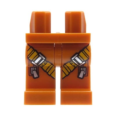 Przejdź do produktu LEGO nogi / nóżki figurki - spodnie pomarańczowe z uprzężą
