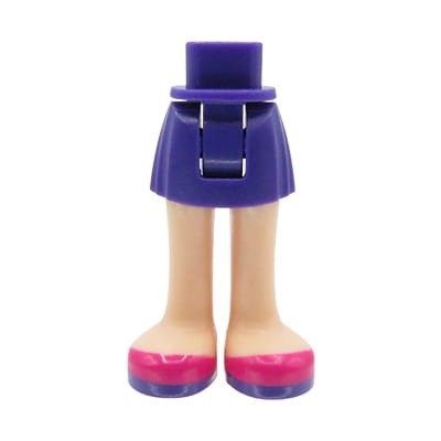 Nogi figurki LEGO Friends krótka spódniczka fioletowa