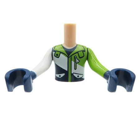 Tors figurki LEGO Friends kurtka limonkowa z kieszeniami