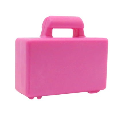 LEGO walizka / teczka / neseser w kolorze ciemnym różowym