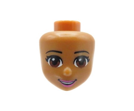 LEGO Friends głowa / główka figurki - brązowe oczy