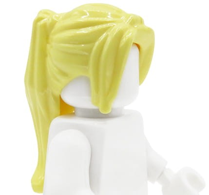 Przejdź do produktu LEGO włosy figurki - damskie, jasne żółte / blond, kucyk