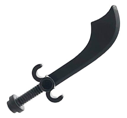LEGO miecz scimitar / bułat, czarny