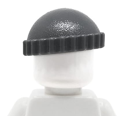 LEGO czapka rabusia / złodzieja - ciemna szara