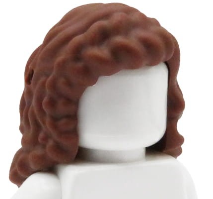 LEGO Friends włosy figurki - brązowe, długie, falowane