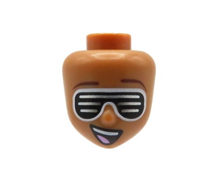 LEGO Friends głowa / główka figurki - okulary przeciwsłoneczne