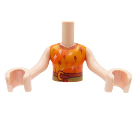 Tors figurki LEGO Friends bluzka pomarańczowa z błyskawicami
