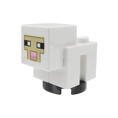 Minifigurka LEGO Minecraft owca / owieczka w kolorze białym