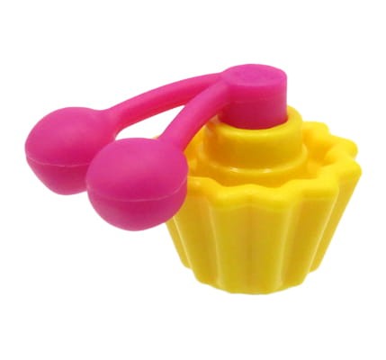 LEGO żółta babeczka / mufinka / ciastko z różową wisienką