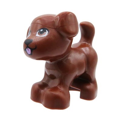 LEGO Friends pies / piesek / szczeniaczek w kolorze brązowym